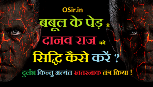 किस्मत चमकाने के लिये बबूल के पेड़ से दानव राज की सिद्धि कैसे करें ? How to siddh the ghost king in hindi ?