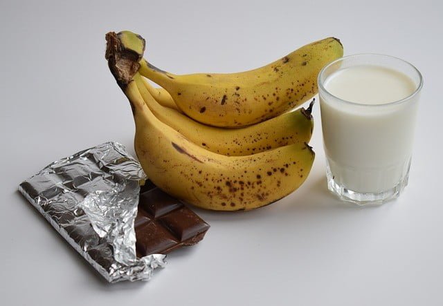 banana and milk