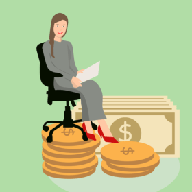 receiving money